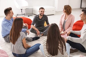 group therapy during morphine addiction treatment
