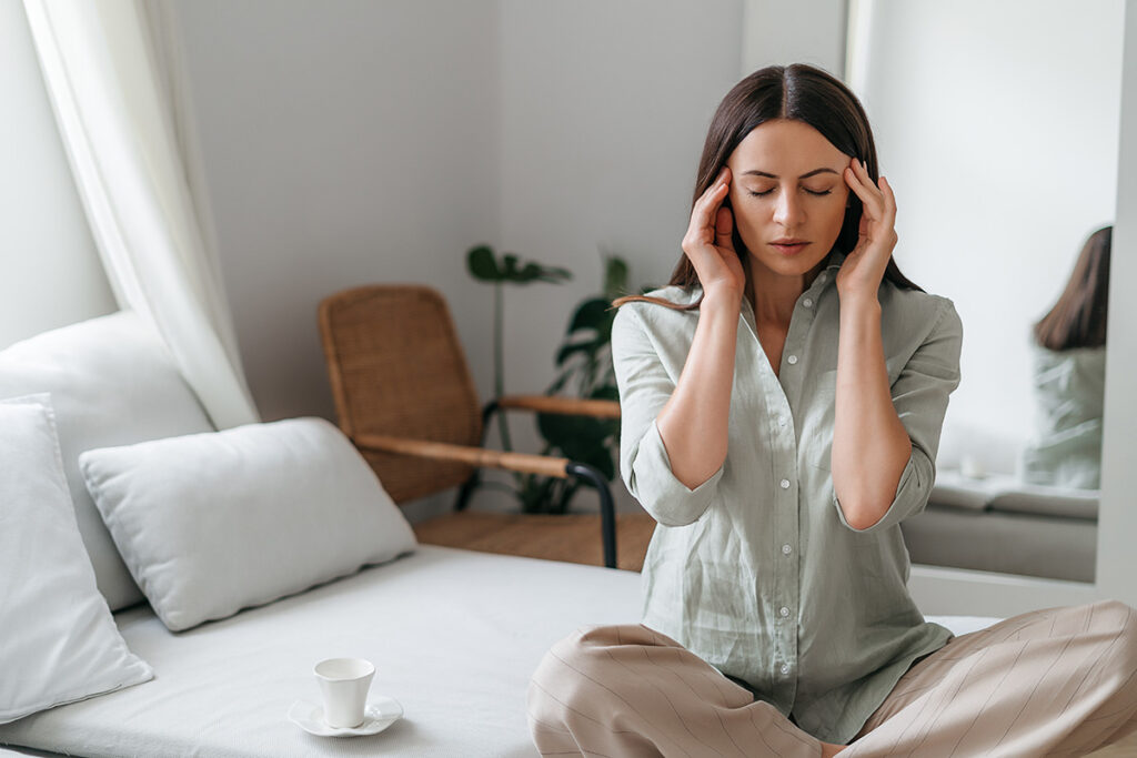 Person thinking about the myths about mental health